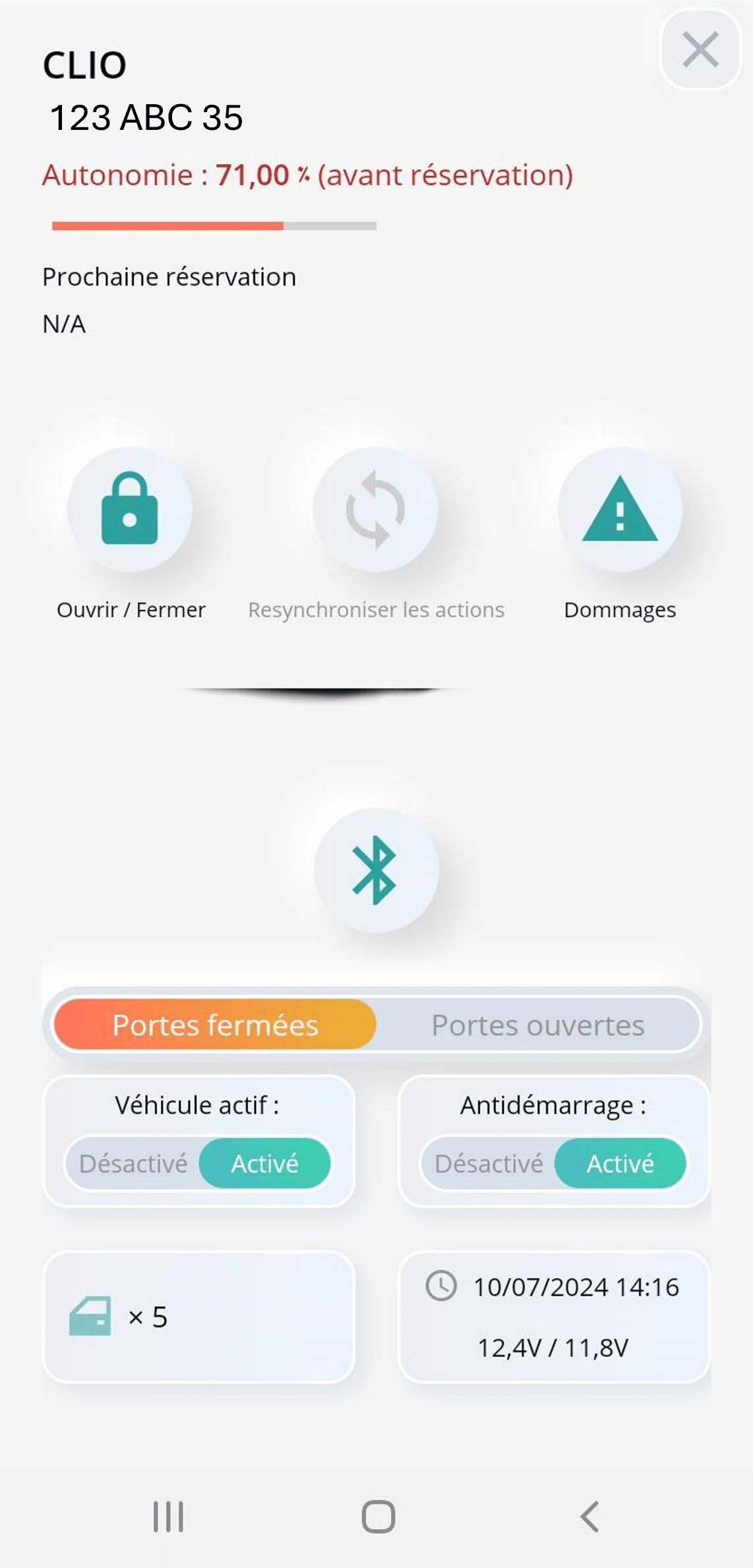 anti démarrage Assistant de réservation - Abonnés