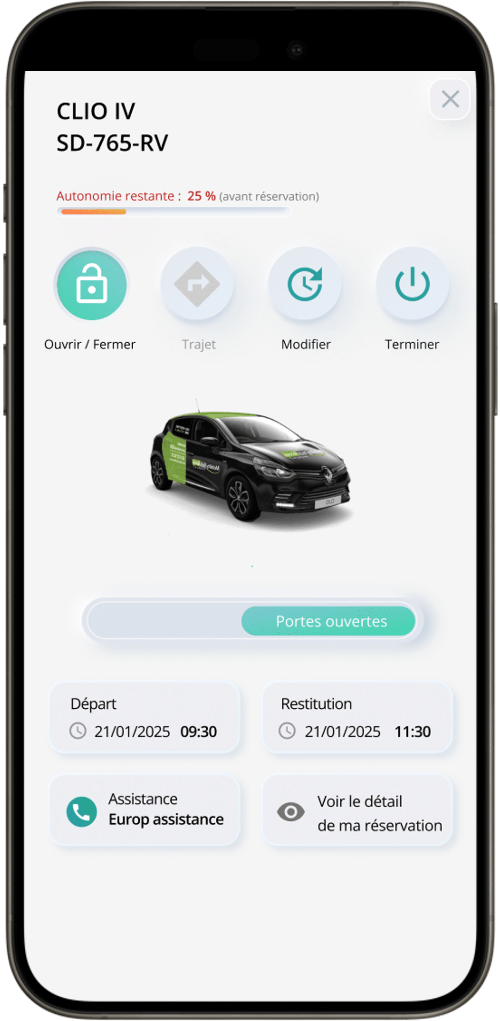 Application mobile clé dématérialisée