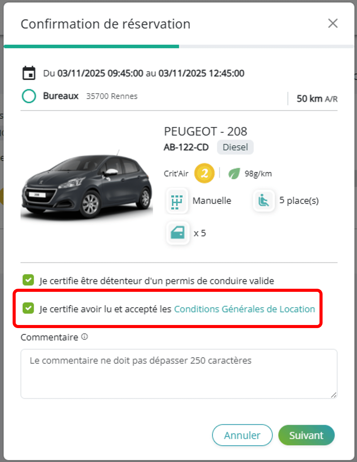 Validation CGL FO