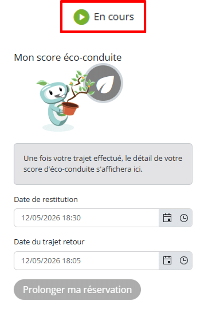 En cours Champs recherche véhicules